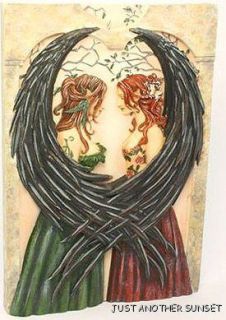 Amy Brown Hanging Wall Plaque Sisters Fairy Faery Friends Room Decor 