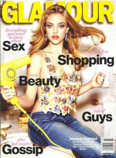 sale is the March, 2012 issue of Glamour Magazine. It features Amanda 