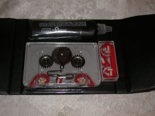 Allsop 3 Cassette Cleaning Kit System Head Caption Cleaner w Case 