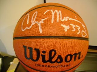 Alonzo Mourning Signed Wilson Full Size Basketball