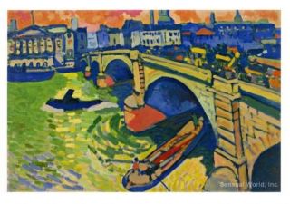 Andre Derain Postcard London Bridge River Thames Art