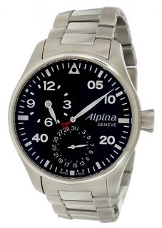 Alpina Aviation Manufacture Regulator Black Automatic Men’s Watch Al 