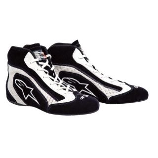 New Alpinestars SFI 3 3 5 SP Racing Shoes Black White Size 7 5