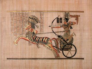 Egyptian Relief of Ramses II War Horse Chariot Pendant