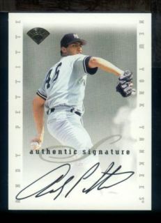 Dav 1996 Leaf Signature Andy Pettitte Auto New York Yankees SP 
