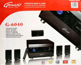   2500 Genesis Media Labs G 6040 Receiver Surround Sound System
