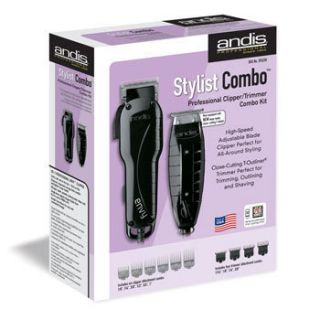 ANDIS STYLIST COMBO KIT BLACK ENVY CLIPPER T OUTLINER GTO TRIMMER 