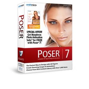   software poser 7 software the premiere 3d figure design and animation