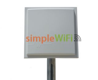 Outdoor Directional Panel Patch Antenna Plus Alfa 1W USB Adapter WiFi 