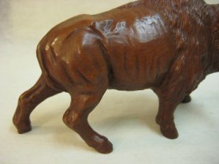 THIS IS A RED MILL MFG RESIN PECAN SHELLS CARVED WATER BUFFALO 
