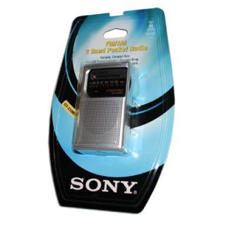 Sony Pocket Compact Portable Am FM Radio Silver 2011