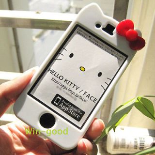 Hot Bow Lovely Cute Hard Case Hello Kitty Cover Skin For Apple iPhone 