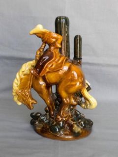 Royal_Haeger_Bucking_Bronco_R 424_Statue_Amber_Colored_Gla450