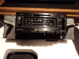 VINTAGE CHEVY INDASH AM FM CASSETTE STEREO WITH PUSHBUTTON TUNING