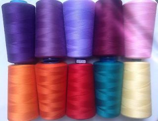 10 cones industrial sewing thread assorted colors l22 from turkey