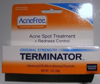 AcneFree TERMINATOR Acne Spot Treatment + Redness control 5% Benzoyl 