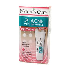 Natures Cure Natural 2 Part Acne Treatment, FEMALES, Tablets 