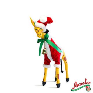 Annalee Cozy Christmas Giraffe With Santa Hat Coat 12 New 2012