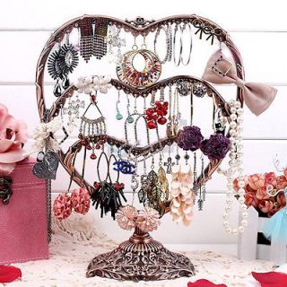 Black Iron Products heart Jewelry holder displayer case for earring 