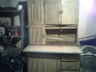 Antique hoosier cabinet built in flour bin and sifter Phila PA