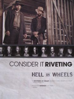 Hell on Wheels Anson Mount Colm Meaney Golden Globe Emmy Ad