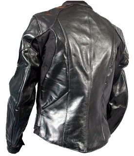 Vanson Black Leather Perforated Motorcycle Jacket Cobra Bike Coat $496 