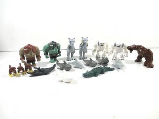Lot of 17 Lego Animals Star Wars Monsters Mini Figures Legos Minifigs 