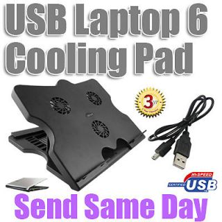 usb laptop cooler cooling 3 fans tray stand pad holder