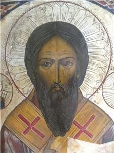 19c RARE Russian Icon Saint Martyr Antipas