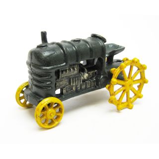   Dark Green Antique Replica Cast Iron Farm Toy Tractor