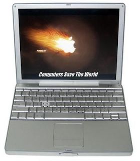 Apple PowerBook G4 A1010 12 Laptop PowerPc G4 (1,1) CDRWDVD BT NVIDIA 