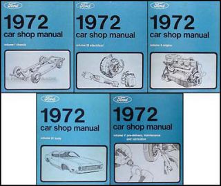 1972 Lincoln Shop Manual Set 72 Mark IV Town Car Continental Service 