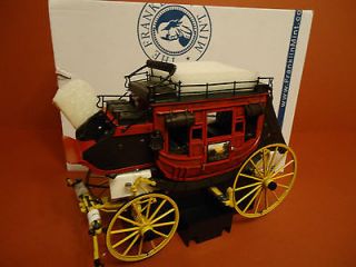 franklin mint wells fargo overland stagecoach new in box time
