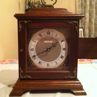 Antique Vintage Seth Thomas Clock Mantel Shelf Desk Clock Wood