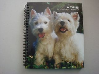 WEST HIGHLAND WHITE TERRIERS 2013 WEEKLY DIARY CALENDAR BOOK SPIRAL 