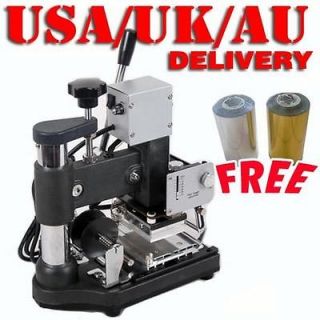 VOLUME LARGE PROFIT SMALL HOT FOIL STAMPING MACHINE WITH 2 FREE FOIL 