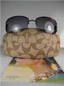 Authentic Coach ANTONIA Sunglasses, BLACK NEW w/case & cloth