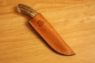 Anza 2012 Spiker Stag Handle Knife w Sheath Made in USA