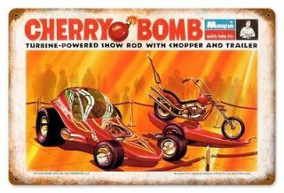 Newly listed New Custom Made Cherry Bomb Automotive Metal Sign
