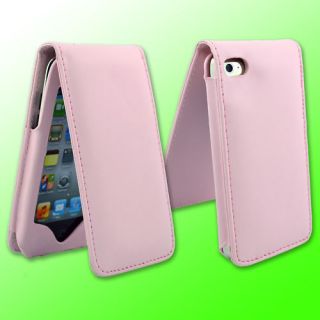 Leather Case Skin Cover Light Pink for Apple iPod Touch 4th Gen 4G