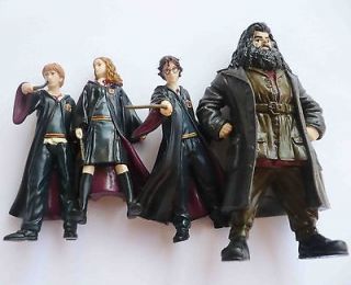 Lot of 4 Harry Potter Hermione Hagrid mini figure 3 4 loose ,rare