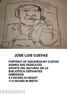 Newly listed JOSE LUIS CUEVAS PORTRAIT OF SIQUEIROS BY CUEVAS