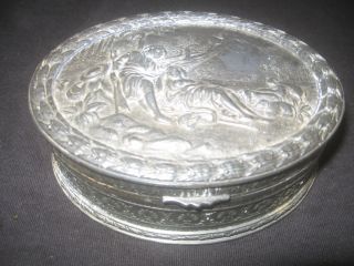 Antique Jewelry Box, late 19th/ early 20th Century, Silver Plated 