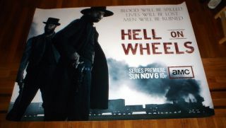 AMC Hell on Wheels 5ft Poster 2011 RARE Anson Mount