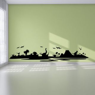 Dinosaur Landscape Wall Decal Wall Art Stickers Transfers