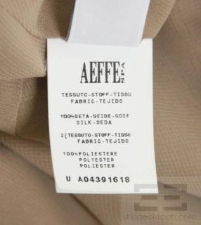Alberta Ferretti Taupe & Fuschia Silk Crepe de Chine Asymmetric Dress 