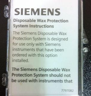 Siemens Disposable Wax Protection WaxGuard Guard Wax Protector NEW