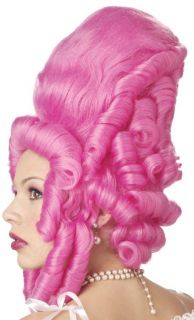 New Pink Marie Antoinette French Baroque Fancy Dress Adult Costume Wig 