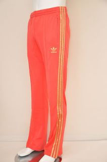 Adidas Originals Superstar Mens Aero Red / Gold Stripe Track Pants L