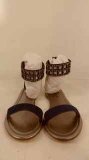 Apepazza Womens Basilan Ankle Strap Sandal Blue 7 $130 Value